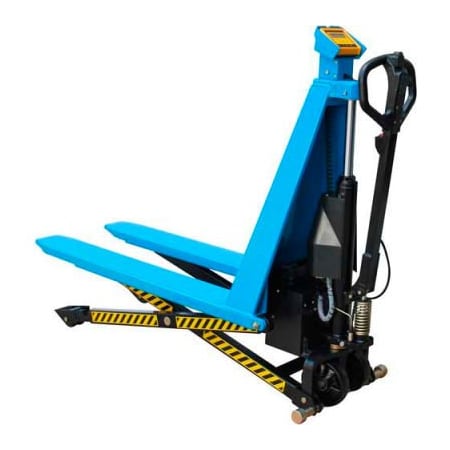 Gec Electric High Lift Skid Jack Truck with Scale 3000 Lb. Cap. HB1568ENS